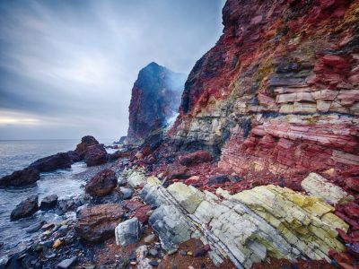 Die Smoking Hills in der Franklin Bay / Northwest Territories. (© Nicolas Tolstoi)