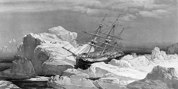 Im Eis verschollenes Schiff gefunden